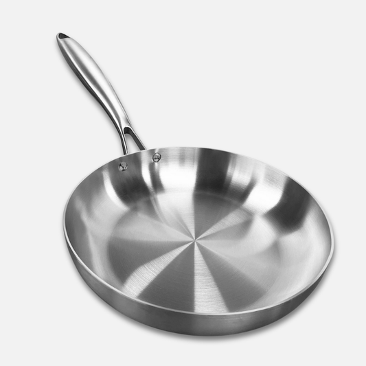 Stainless Steel Stir-Fry Pan