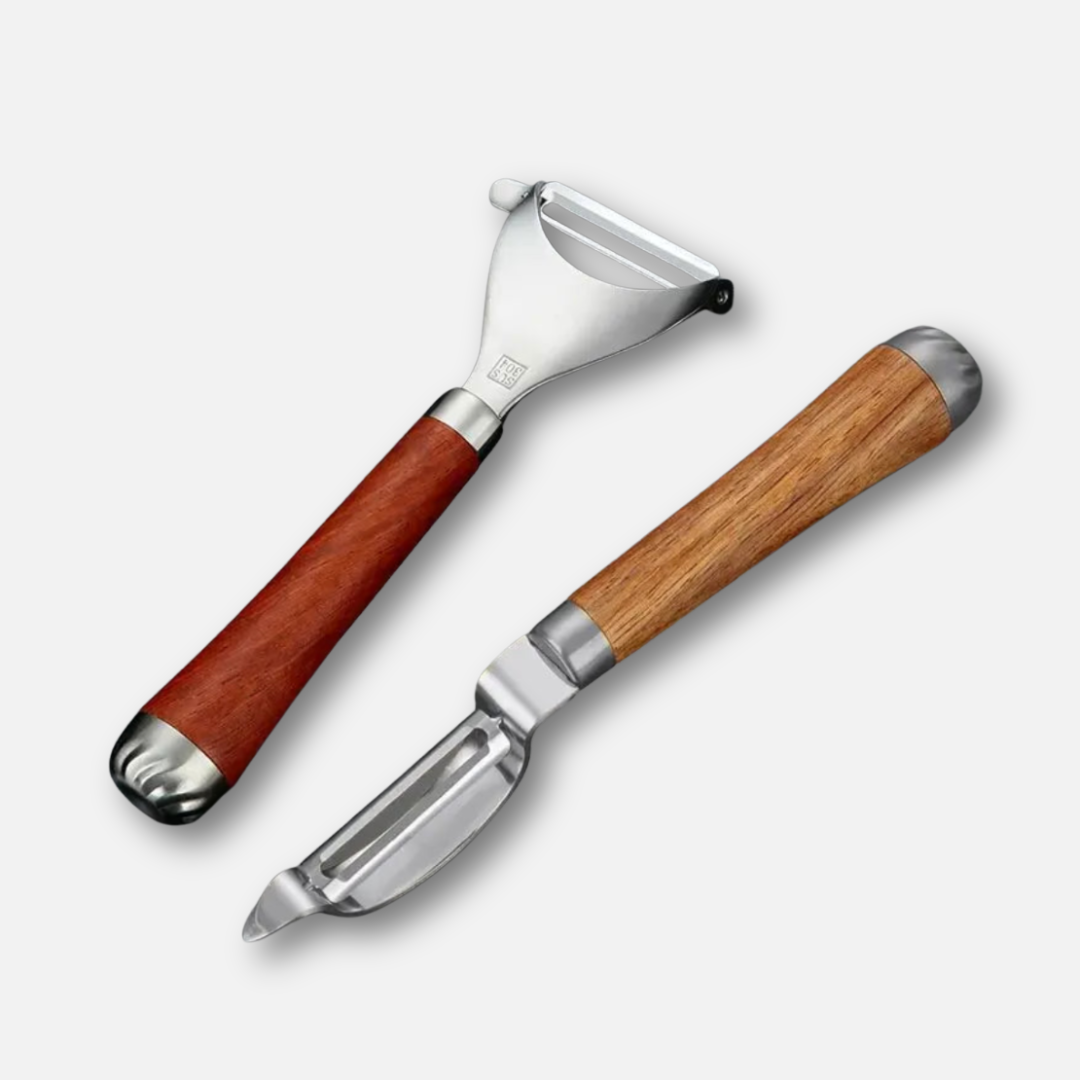 Premium Stainless Steel & Hardwood Peeler