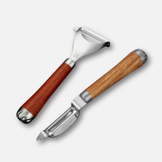 Premium Stainless Steel & Hardwood Peeler
