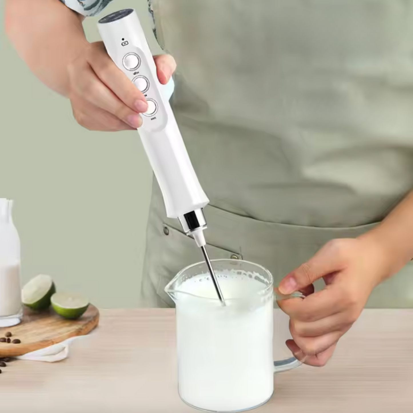 Milk Frother Electric 3-in-1