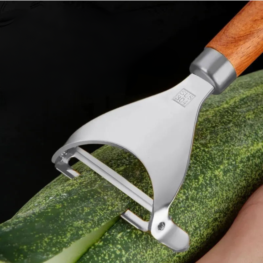 Premium Stainless Steel & Hardwood Peeler