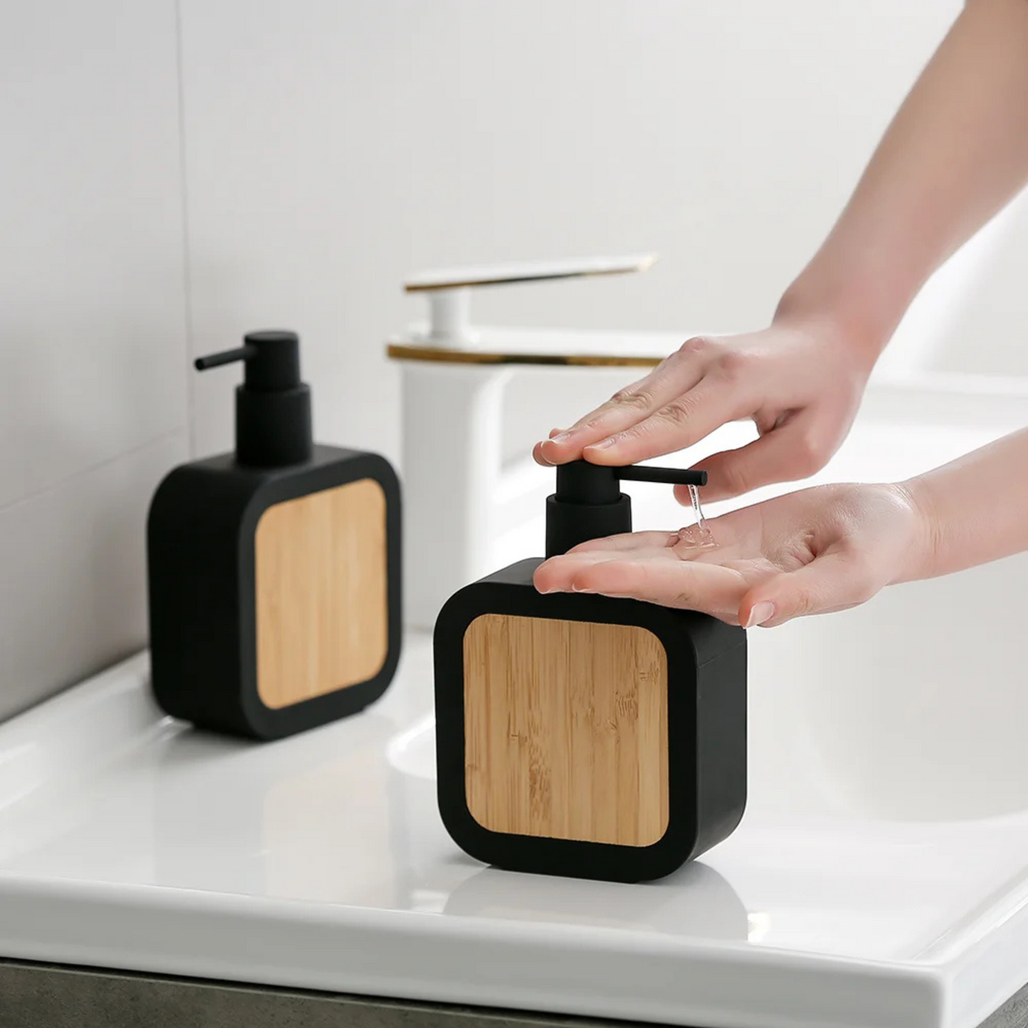 Bamboo Soap Dispenser