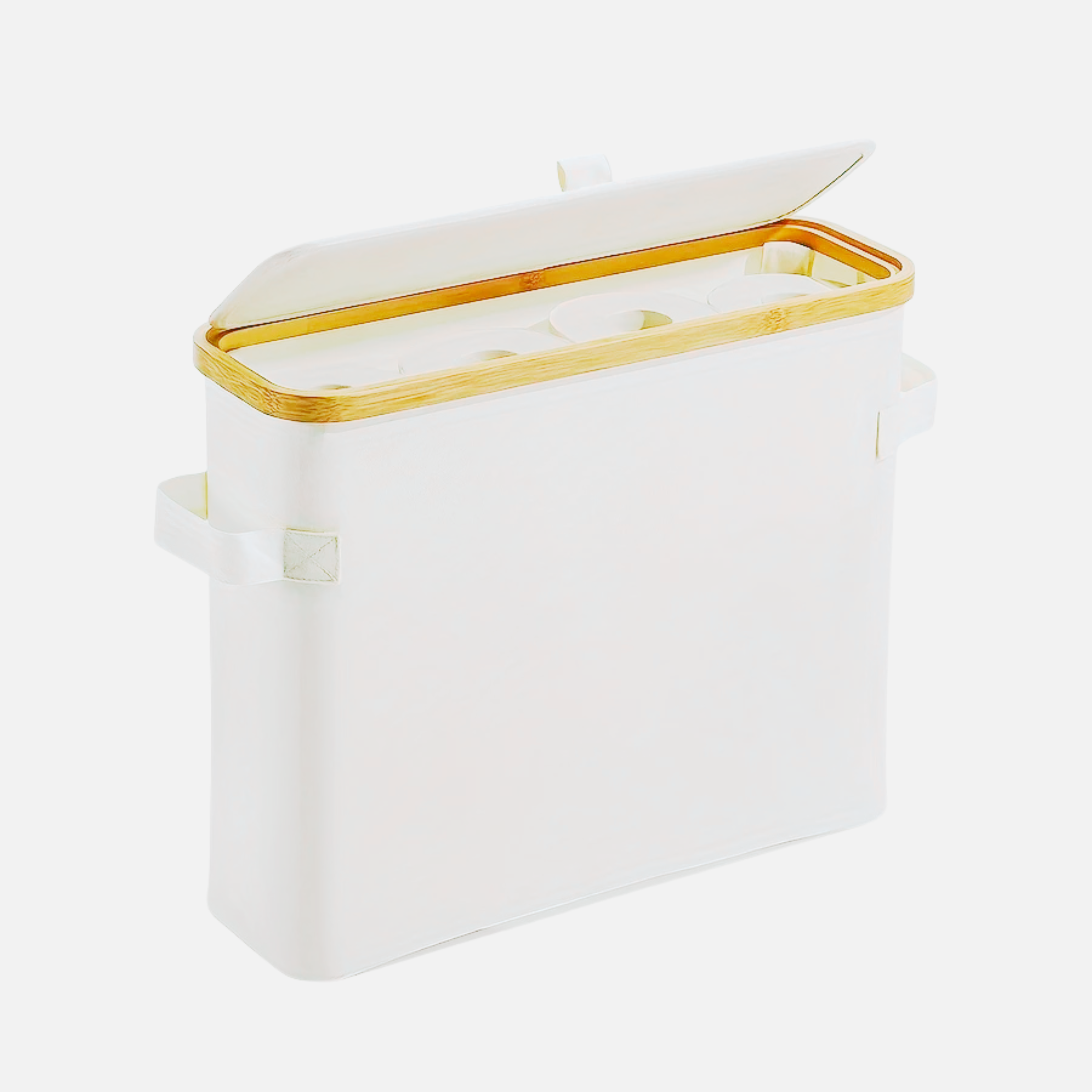 Bamboo Toilet Paper Storage Box