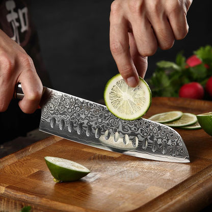 HEZHEN Master Damascus Knife Set