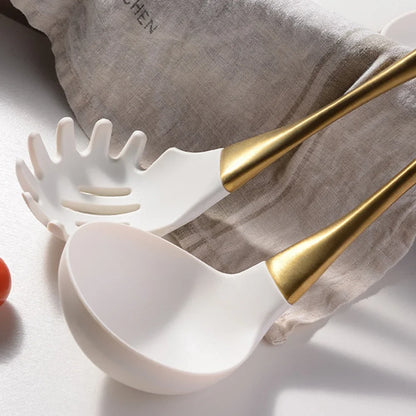 White Gold Silicone Kitchenware (8pcs)