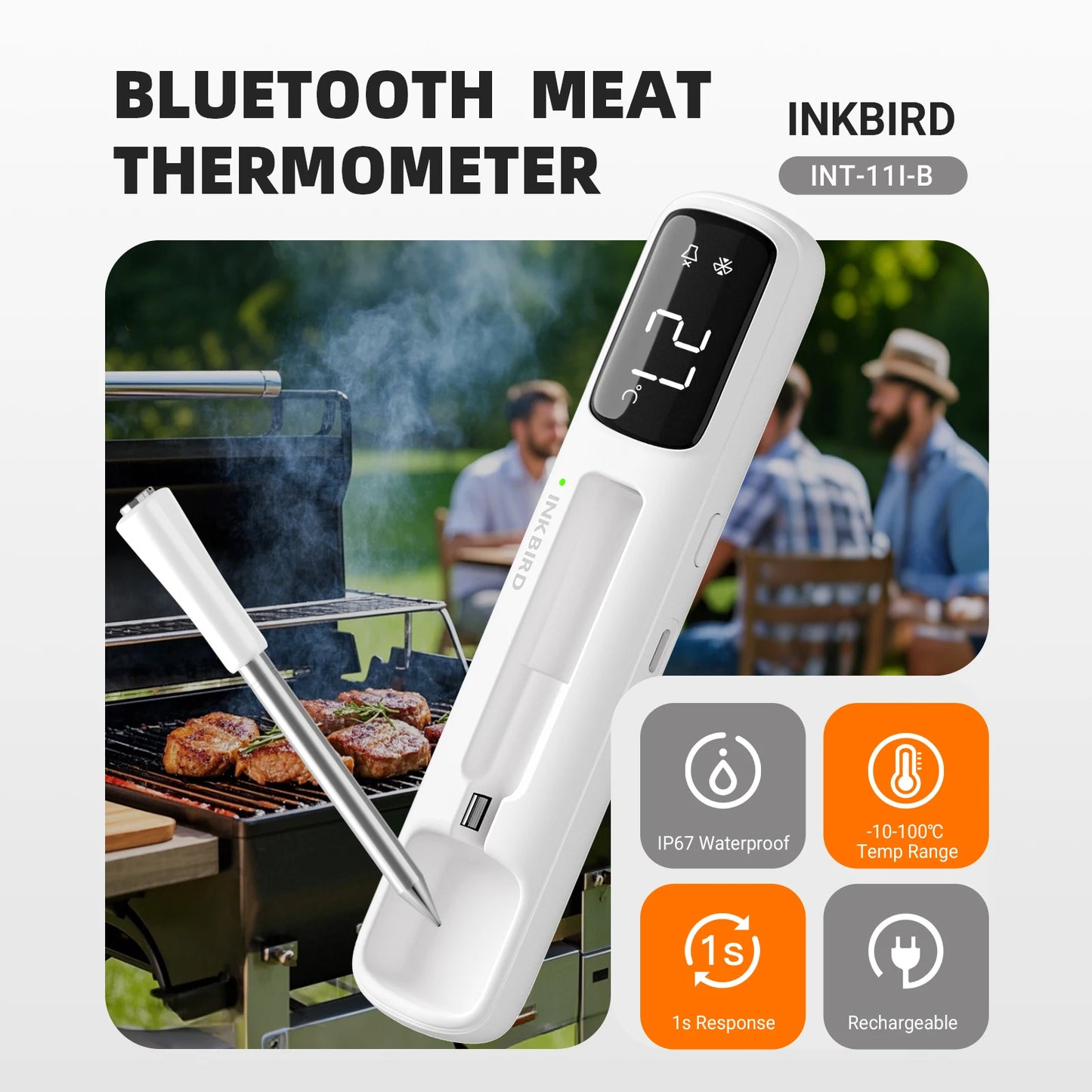 INKBIRD Mini Wireless Meat Thermometer